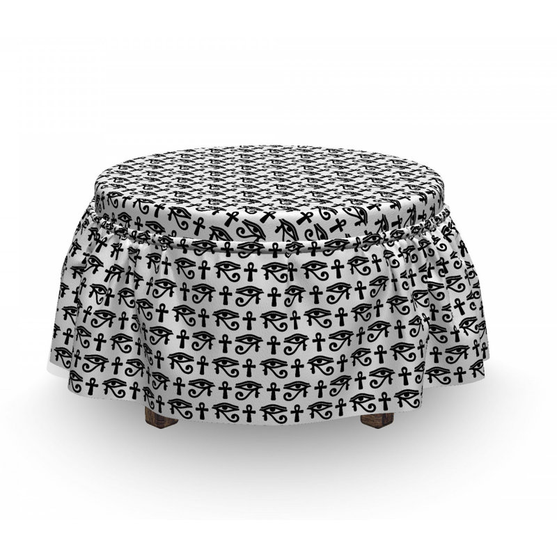 Box Cushion Ottoman Slipcover