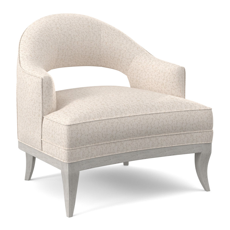 Mariposa Armchair, Bisque, Filigree Ivory 100% Polyester