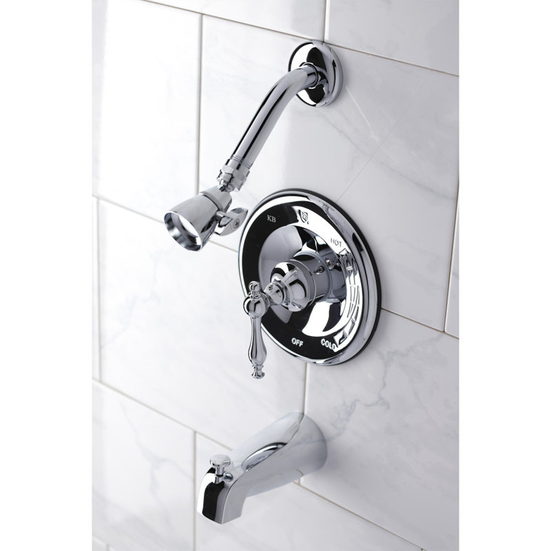 Robinet de baignoire et douche à pression équilibrée avec soupape grossière