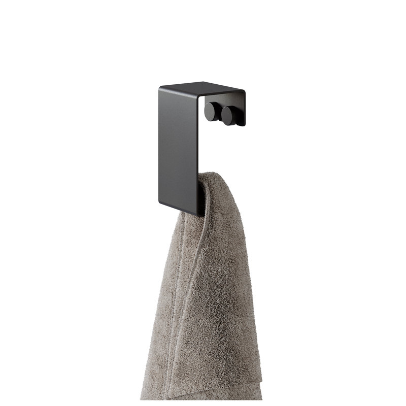 ROY Over-the-Door Towel Hook, Black