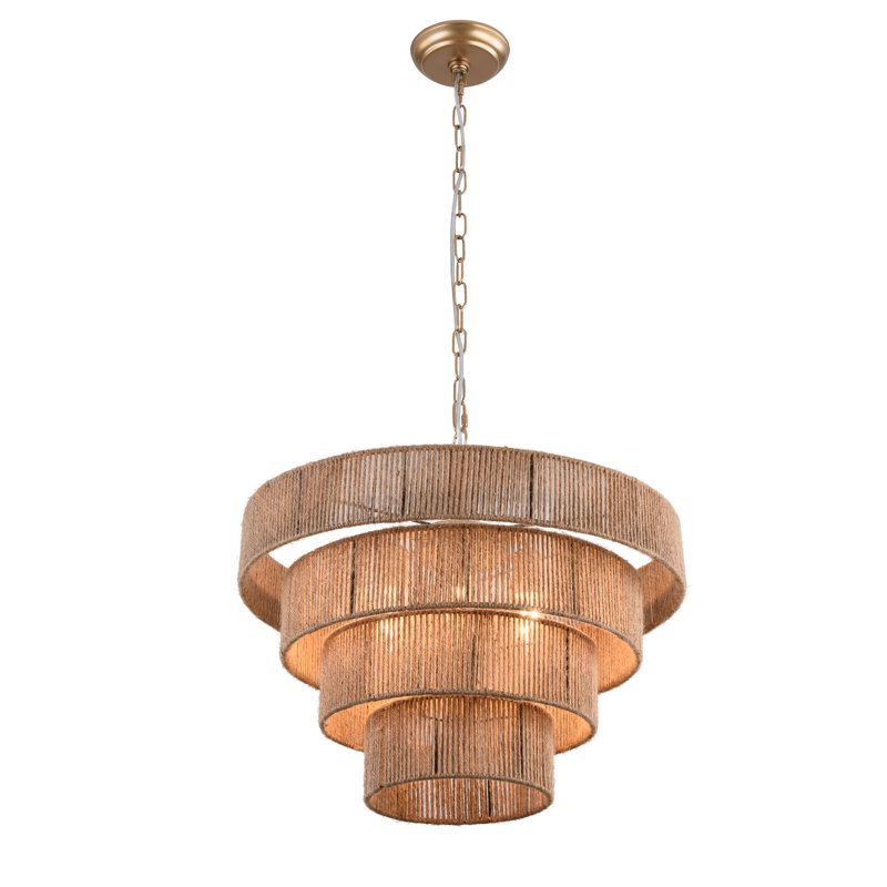 Luminaire suspendu bol 6 lumières Evadne