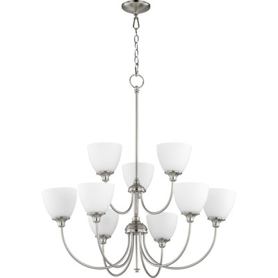 Lustre à niveaux ombrés 9 lumières Dian