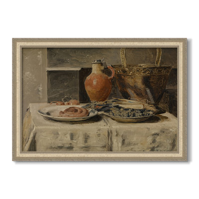 Still Life with Jar, c. 1881-1885-Henri de Braekeleer-Custom Framed Canvas