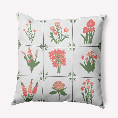 Outdoor Reversible Throw Pillow