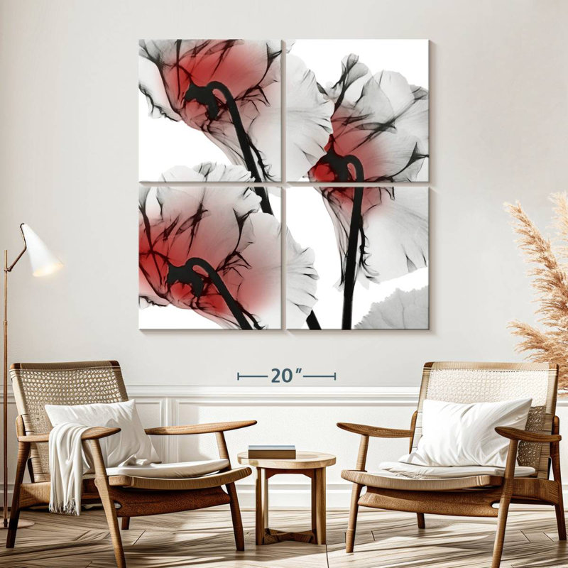 Harnek Crimson Luster Cyclamen, 57" H x 57" W