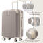 Ensemble de 3 valises rigides avec verrou TSA (20 po, 24 po, 28 po)-131094755
