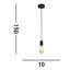 Alondra 1 - Light Black Bulb Pendant