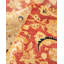 Tapis orange en laine noué à la main de conception unique 6 pi 2 po x 9 pi 5 po Costanzia