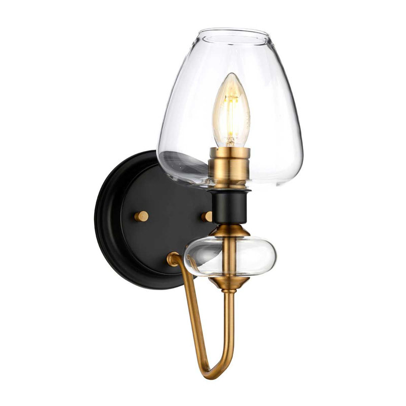 Khari Armed Sconce, Aged Brass