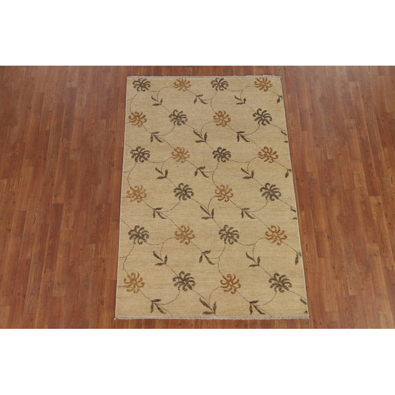 Tapis oriental floral Gabbeh 4 x 6