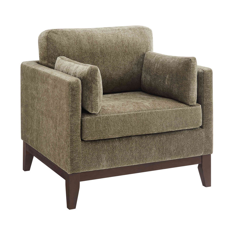 Chaise moderne avec accoudoirs, Vert