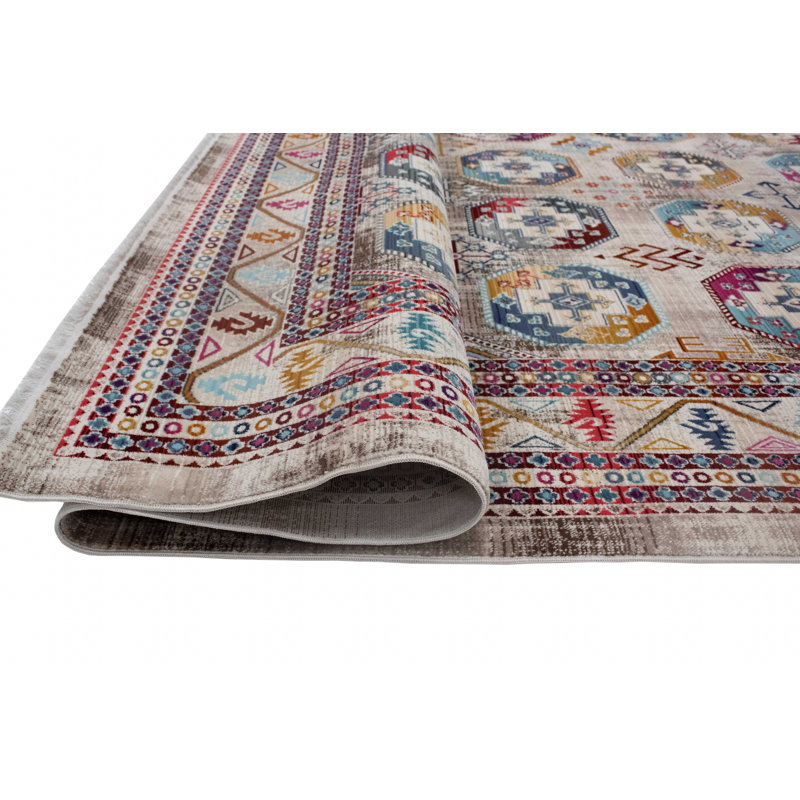 Lucha Geometric Indoor Rug, Rectangle 3'11" x 5'9"