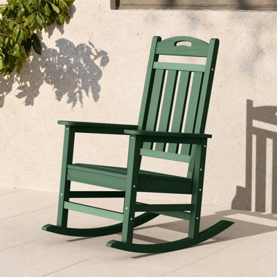 Outdoor Patio Rockers HDPE Rocking Chair Patio Chair Rocking Adirondack Chair