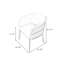 Ensemble de 2 chaises d'appoint Modern Beige