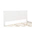Très grand lit avec tête et pied de lit à grand panneau, 2 tiroirs de rangement, lumières DEL intégrées, station de charge USB, lit en bois de pin avec cadre de lit renforcé, blanc-1679520687