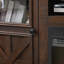 Armoire 2 portes, armoire de ferme, meuble télé de ferme avec foyer 18 po