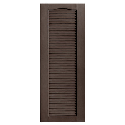 Cathedral Top Full-style Open Louvre Shutters Pair