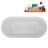 59" Streamline Soaking Freestanding Tub and Tray With Internal Drain-102144227