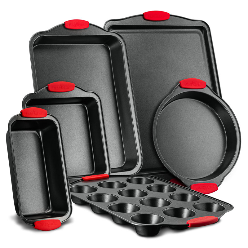 Ensemble de plats de cuisson antiadhésifs en acier 6 pièces Nutrichef