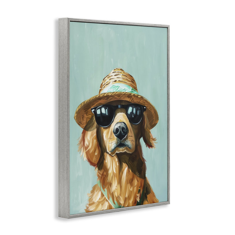 «Beach Ready Dog», estampe numérique par Petals Prints Design, Estampe numérique Farmhouse, H 18 po x l 12 po