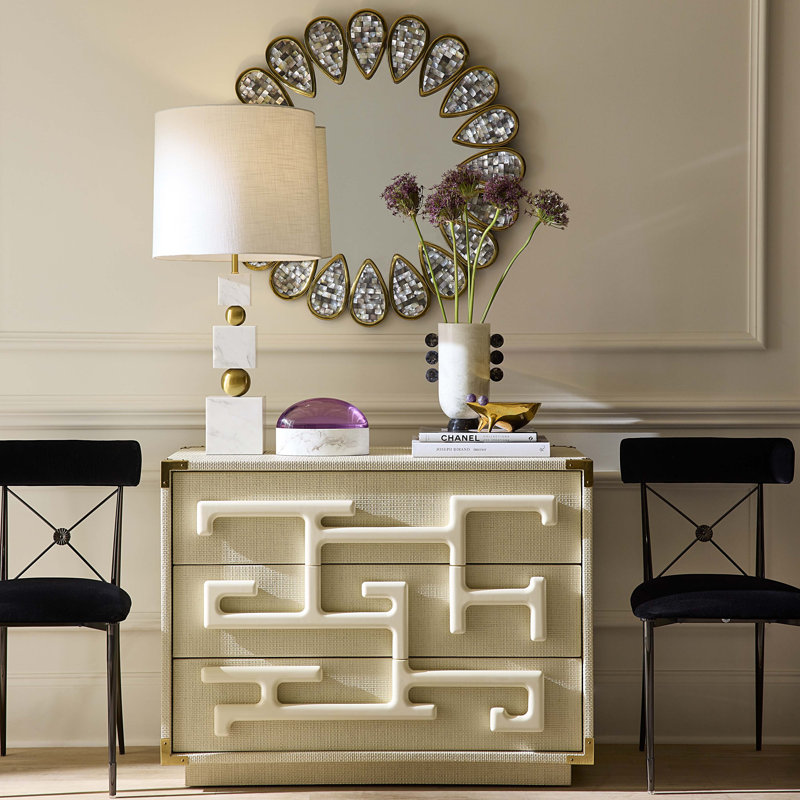 Como Black & White Disc Urn