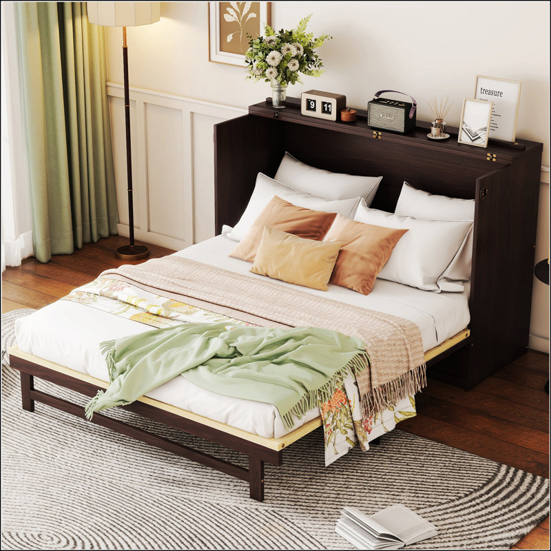 Grand lit escamotable, Noyer