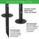 10 FT Outdoor String Light Poles for Backyard, 4-Pack, Bistro String Light Poles Includes 100 ft. of G40 LED Bulb Lights, Poles Extends up to 10 FT