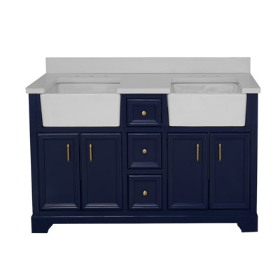 Ensemble de meuble-lavabo double 60 po Emiliano