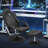 Upholstered Reclining Swivel Chair with Adjustable Angle and Footrest-944131741
