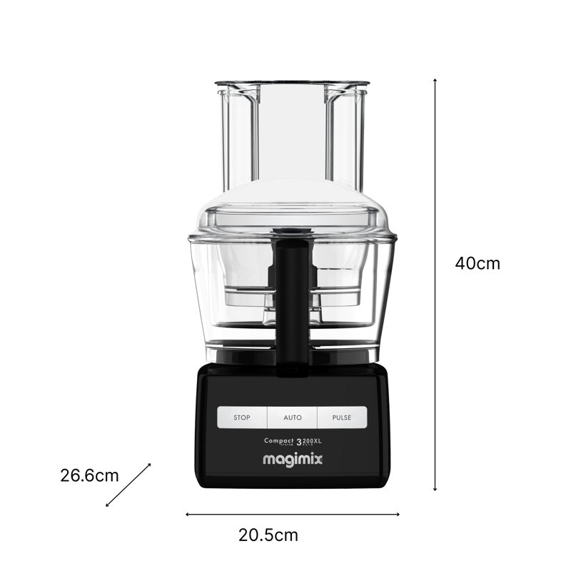Magimix 3200XL Food Processor, Black