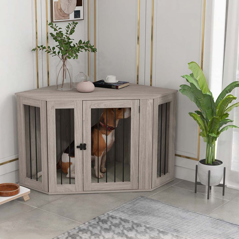 Mobilier de caisse pour chien, chien de table de bout