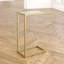 Petite table d'appoint en forme de C 25,5 po Elegant Gold-26345393