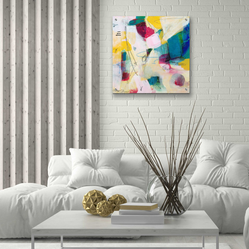 Art mural en verre «Oide 3» par Pamela K. Beer, H 24 po x l 24 po x P 0,2 po