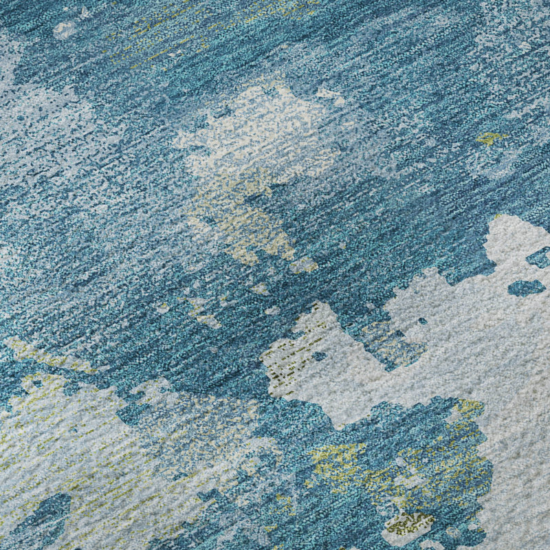 Premium Machine Washable Kumbhar AMF1381 Modern Rug, Rectangle 10' x 14'