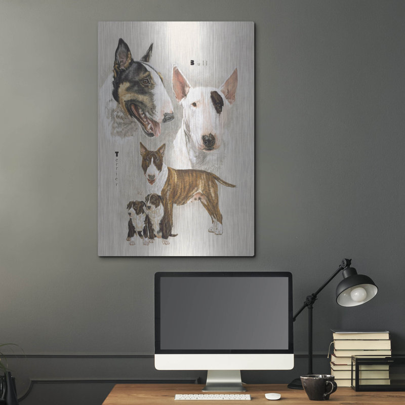 «Bull Terrier» par Barbara Keith, H 36 po x l 24 po