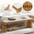55.1" Wide Upholstered Bench with Solid Wood Legs
