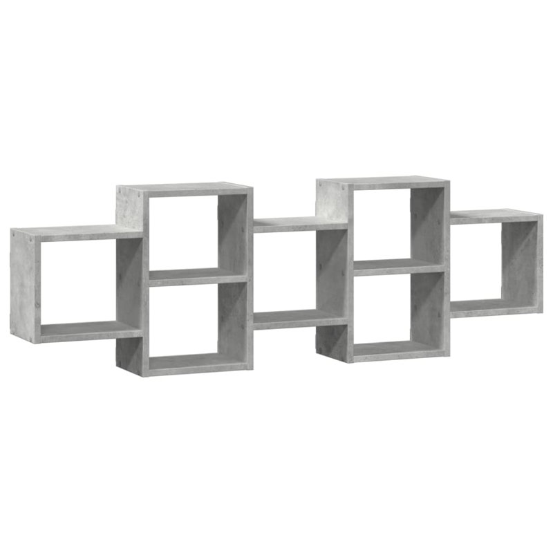 Roakes Floating Shelf, 42cm H x 129cm W x 18cm, Concrete Grey