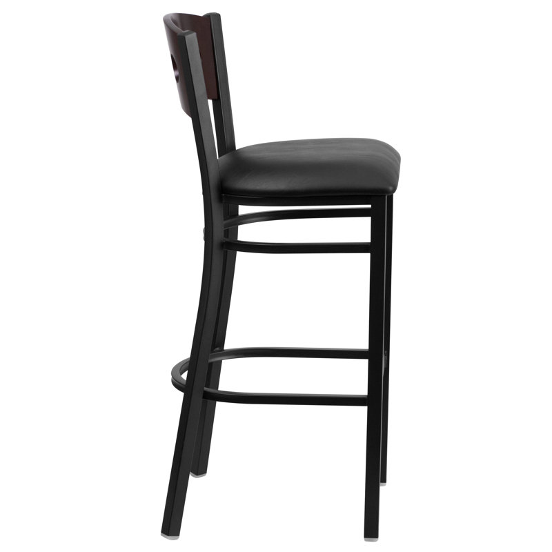 Tabouret de bar Lomonaco, Noir