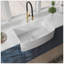 Fireclay 30" L X 20" W Farmhouse Arch Edge Apron Front Single Bowl Kitchen Sink