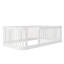 Base de lit en bois avec clôture en bois-2063420045
