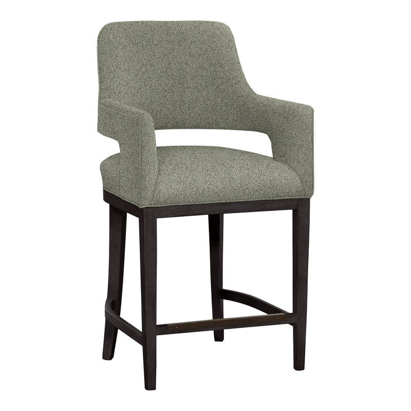 Tabouret de bar et de comptoir Josie, Gris anthracite, Noisette 8794, Tabouret de comptoir (siège d'une hauteur de 26,5