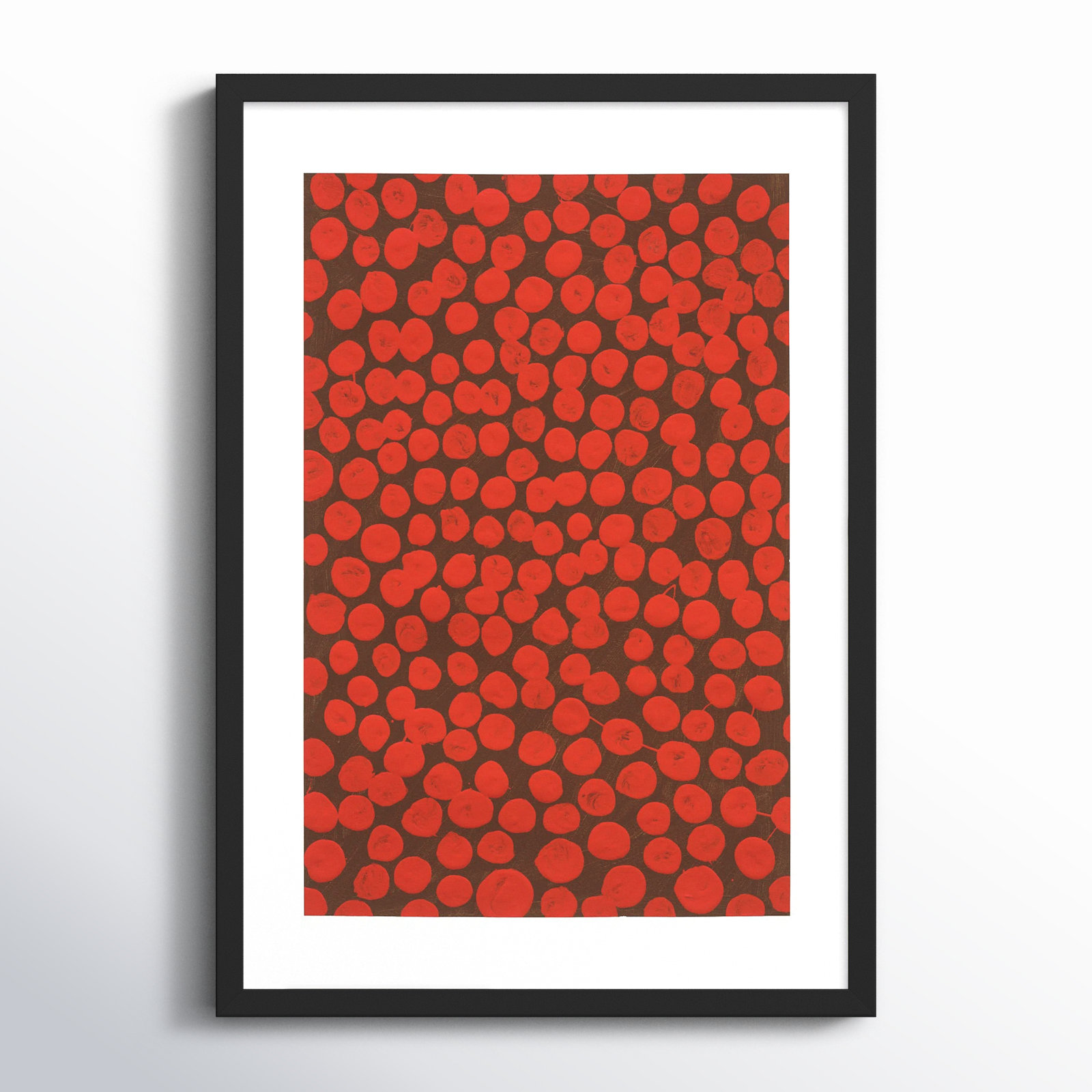 Salsa On Brown by Michela Sorrentino, Black, 30" H x 21" W x 1.25" D