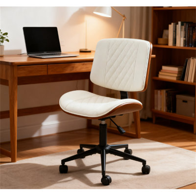 Chaise de bureau à domicile sans accoudoirs avec roues