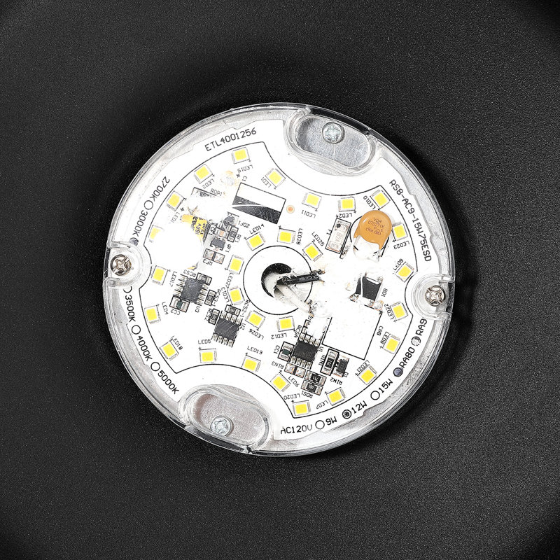 Luminaire de grange d'extérieur à DEL intégré H 15 po Nox Bronze