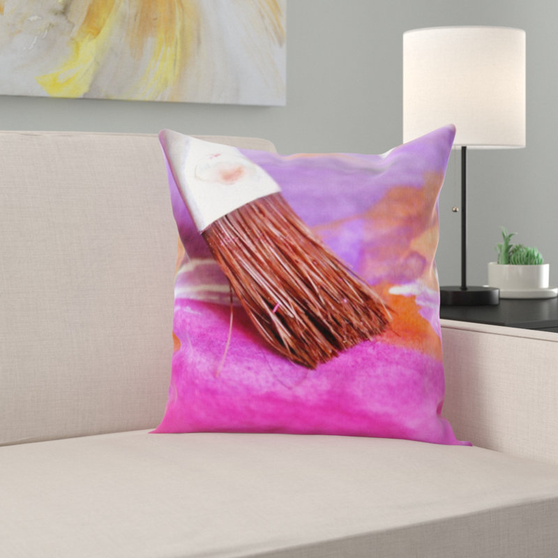 Coussin décoratif brosse