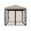 Pavillon de jardin permanent en métal X 8 pi Pavillon de jardin avec moustiquaire