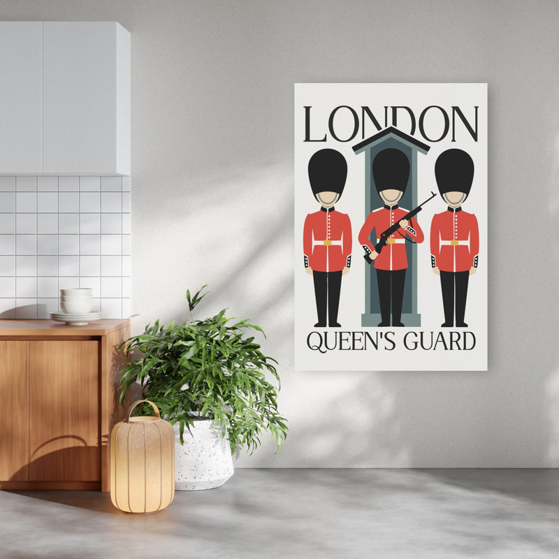«London Royal Guards», art mural abstrait de la ville contemporaine