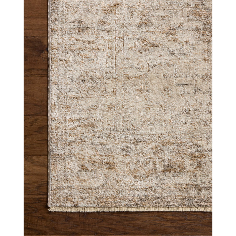 Tapis fumée / naturel Loloi Clarisse, Rectangle 9 pi 6 po x 13 pi