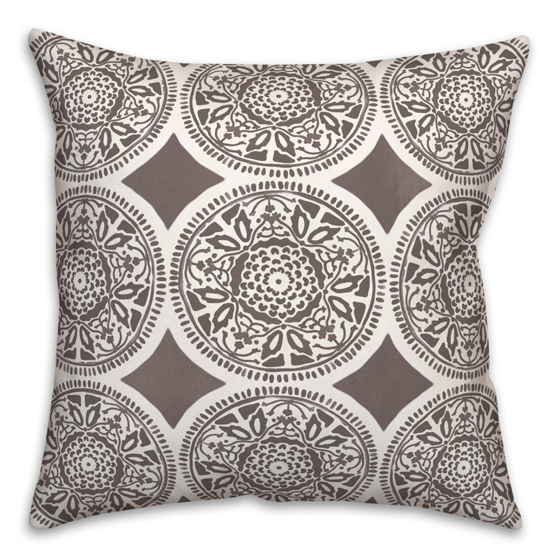 Housse et insert de coussin extérieur d'extérieur, Gris