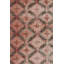 Vintage Distressed Rug, Pink And Green Geometric Floral Pattern - Rug & Kilim